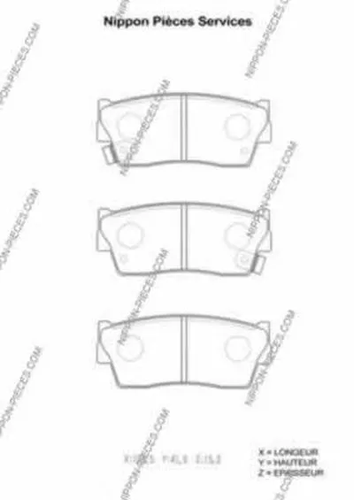 Комплект тормозных колодок, дисковый тормоз NPS купить