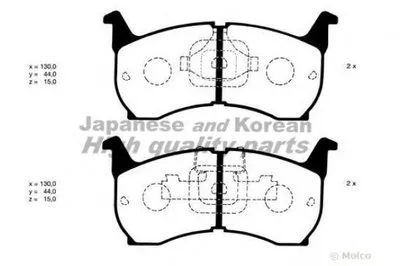 Комплект тормозных колодок, дисковый тормоз ASHUKI купить