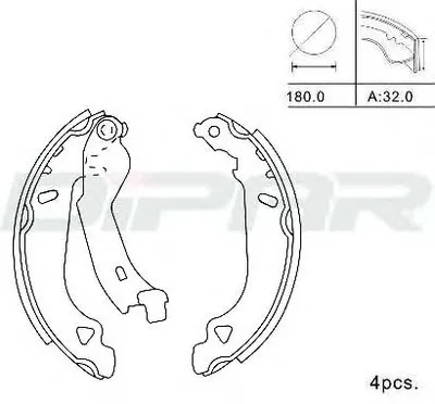 Комплект тормозных колодок DITAS купить