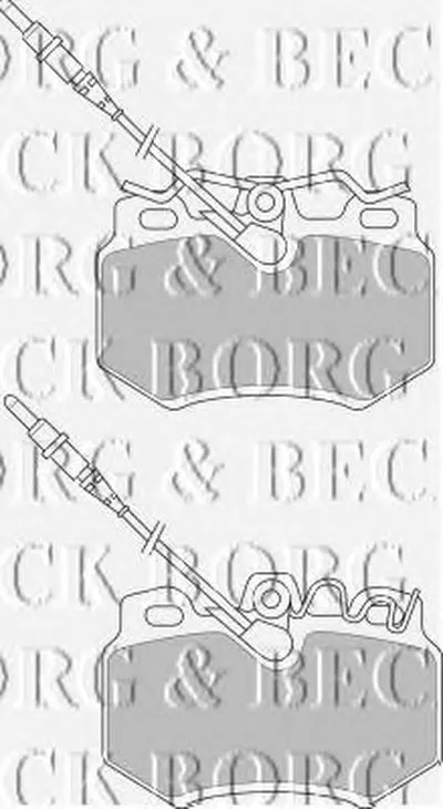 Комплект тормозных колодок, дисковый тормоз BORG & BECK купить