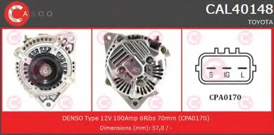 Генератор BRAND NEW SERIES CASCO купить