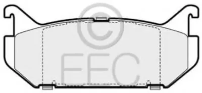 Комплект тормозных колодок, дисковый тормоз EEC купить