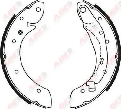 Комплект тормозных колодок ABE купить