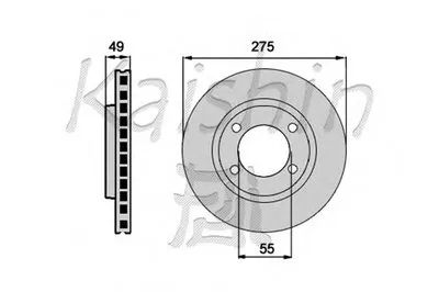 Тормозной диск KAISHIN купить