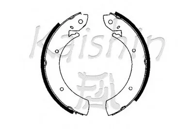 Комплект тормозных колодок KAISHIN купить