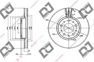 Тормозной диск DJ PARTS купить