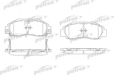 Комплект тормозных колодок, дисковый тормоз PATRON купить
