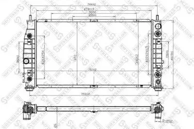 Радиатор, охлаждение двигателя STELLOX купить