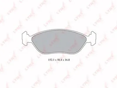 Комплект тормозных колодок, дисковый тормоз LYNXauto купить