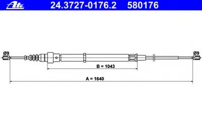 Трос, стояночная тормозная система ATE купить