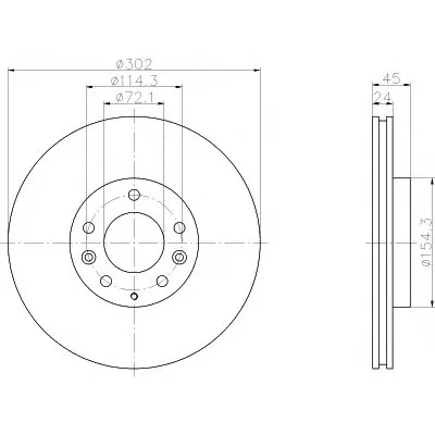 Тормозной диск PRO HELLA PAGID купить