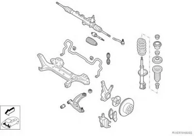 Рулевое управление; Подвеска колеса HERTH+BUSS JAKOPARTS купить