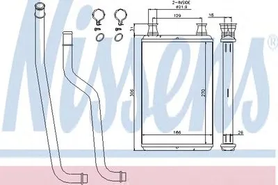Теплообменник, отопление салона NISSENS купить