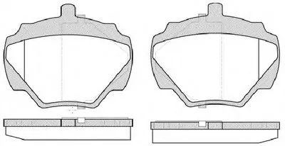 Комплект тормозных колодок, дисковый тормоз REMSA купить