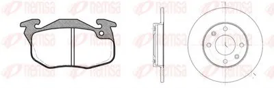 Комплект тормозов, дисковый тормозной механизм Twin Kit REMSA купить