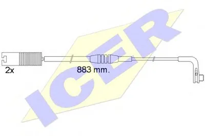 Сигнализатор, износ тормозных колодок ICER купить