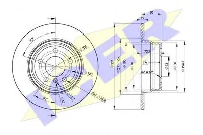 Тормозной диск ICER купить