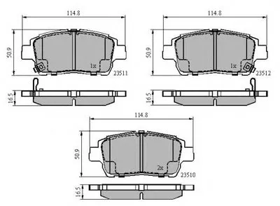 Комплект тормозных колодок, дисковый тормоз NATIONAL купить