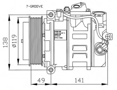 Компрессор, кондиционер NRF купить