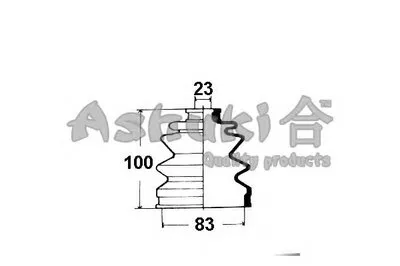 Комплект пылника, приводной вал ASHUKI купить