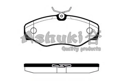 Комплект тормозных колодок, дисковый тормоз ASHUKI купить