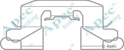 Комплектующие, тормозные колодки APEC braking купить