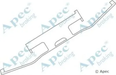 Комплектующие, тормозные колодки APEC braking купить