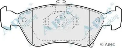 Комплект тормозных колодок, дисковый тормоз APEC braking купить