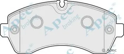 Комплект тормозных колодок, дисковый тормоз APEC braking купить