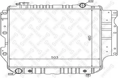 Радиатор, охлаждение двигателя STELLOX купить