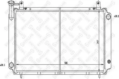 Радиатор, охлаждение двигателя STELLOX купить