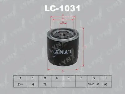 Масляный фильтр LYNXauto купить