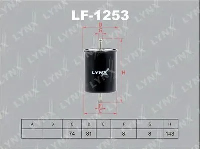 Топливный фильтр LYNXauto купить