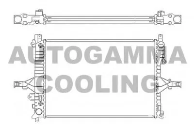 Радиатор, охлаждение двигателя AUTOGAMMA купить
