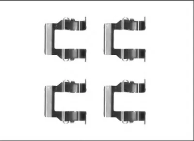 Комплектующие, колодки дискового тормоза HELLA купить