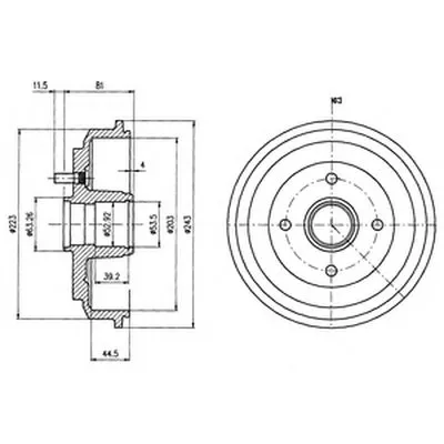 Тормозной барабан DELPHI купить