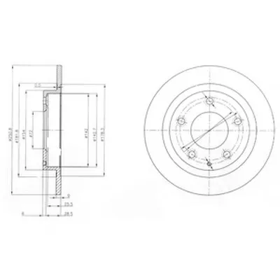 Тормозной диск DELPHI купить