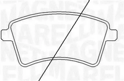 Комплект тормозных колодок, дисковый тормоз MAGNETI MARELLI купить