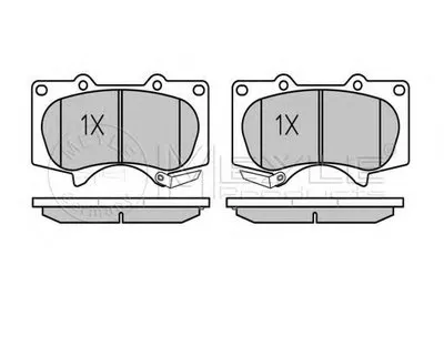 Комплект тормозных колодок, дисковый тормоз PLATINUM PAD MEYLE купить