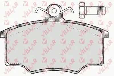 Комплект тормозных колодок, дисковый тормоз VILLAR купить