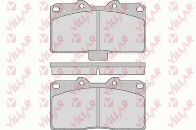 Комплект тормозных колодок, дисковый тормоз VILLAR купить
