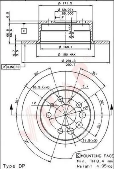 Тормозной диск VILLAR купить