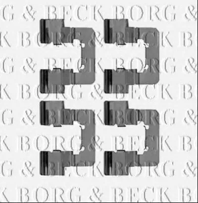 Комплектующие, колодки дискового тормоза BORG & BECK купить