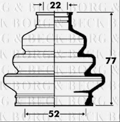 Пыльник, приводной вал BORG & BECK купить