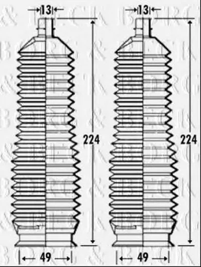 Пыльник, рулевое управление BORG & BECK купить