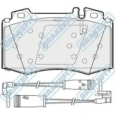 Комплект тормозных колодок, дисковый тормоз Brake Fit APEC braking купить