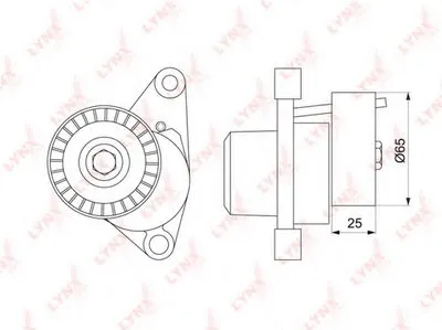 Натяжитель ремня, клиновой зубча LYNXauto купить