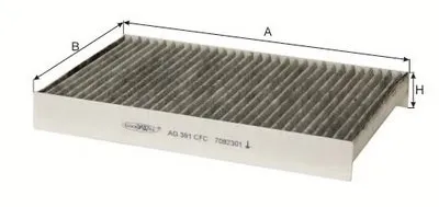 Фильтр, воздух во внутренном пространстве Cabin Filter (Charcoal) for FIAT GOODWILL купить