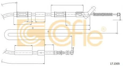Трос, стояночная тормозная система COFLE купить