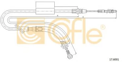 Трос, стояночная тормозная система COFLE купить
